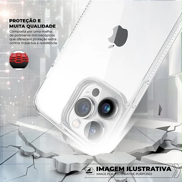 CAPA ANTI -SLIP 16 PRO MAX TRANSPARENTE