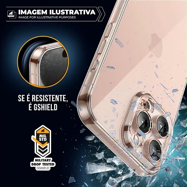 CAPA CRYSTAL SLIM 16 PRO MAX (NÃO AMARELA)