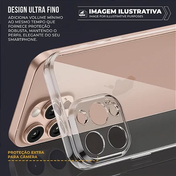 CAPA CRYSTAL SLIM 16 PRO (NÃO AMARELA)