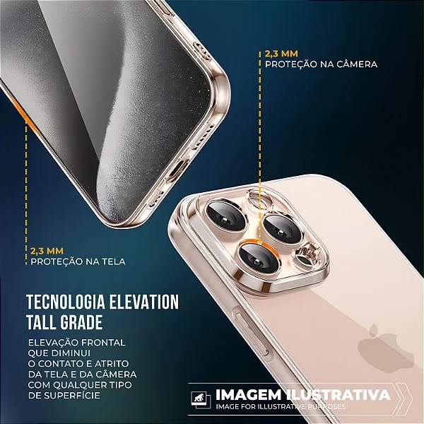 CAPA CRYSTAL SLIM 16 PRO (NÃO AMARELA)