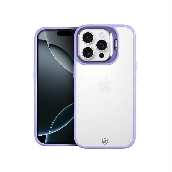 CAPA GRAVITY + LENTE CÂMERA LILÁS 16 PRO MAX