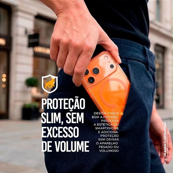 CAPA IPHONE 17 PRO MAX - CRYSTAL EDGE MAGSAFE  - NÃO AMARELA - GSHIELD