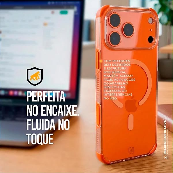 CAPA IPHONE 17 PRO MAX - CRYSTAL EDGE MAGSAFE  - NÃO AMARELA - GSHIELD