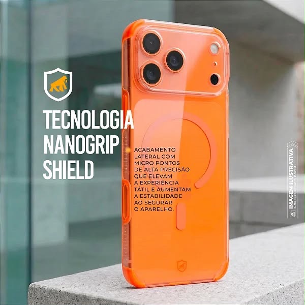 CAPA IPHONE 17 PRO MAX - CRYSTAL EDGE MAGSAFE  - NÃO AMARELA - GSHIELD
