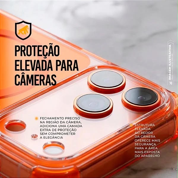 CAPA IPHONE 17 PRO MAX - CRYSTAL EDGE MAGSAFE  - NÃO AMARELA - GSHIELD