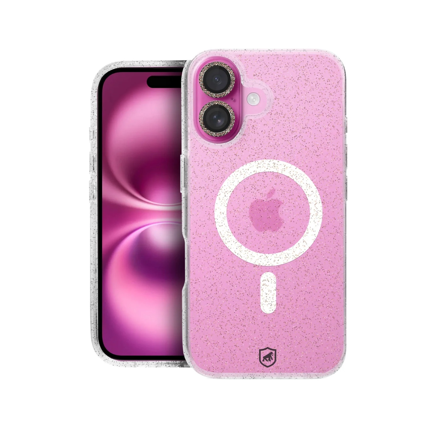 CAPA MAGSAFE GLITTER+ LENTE GLITTER IPHONE 16