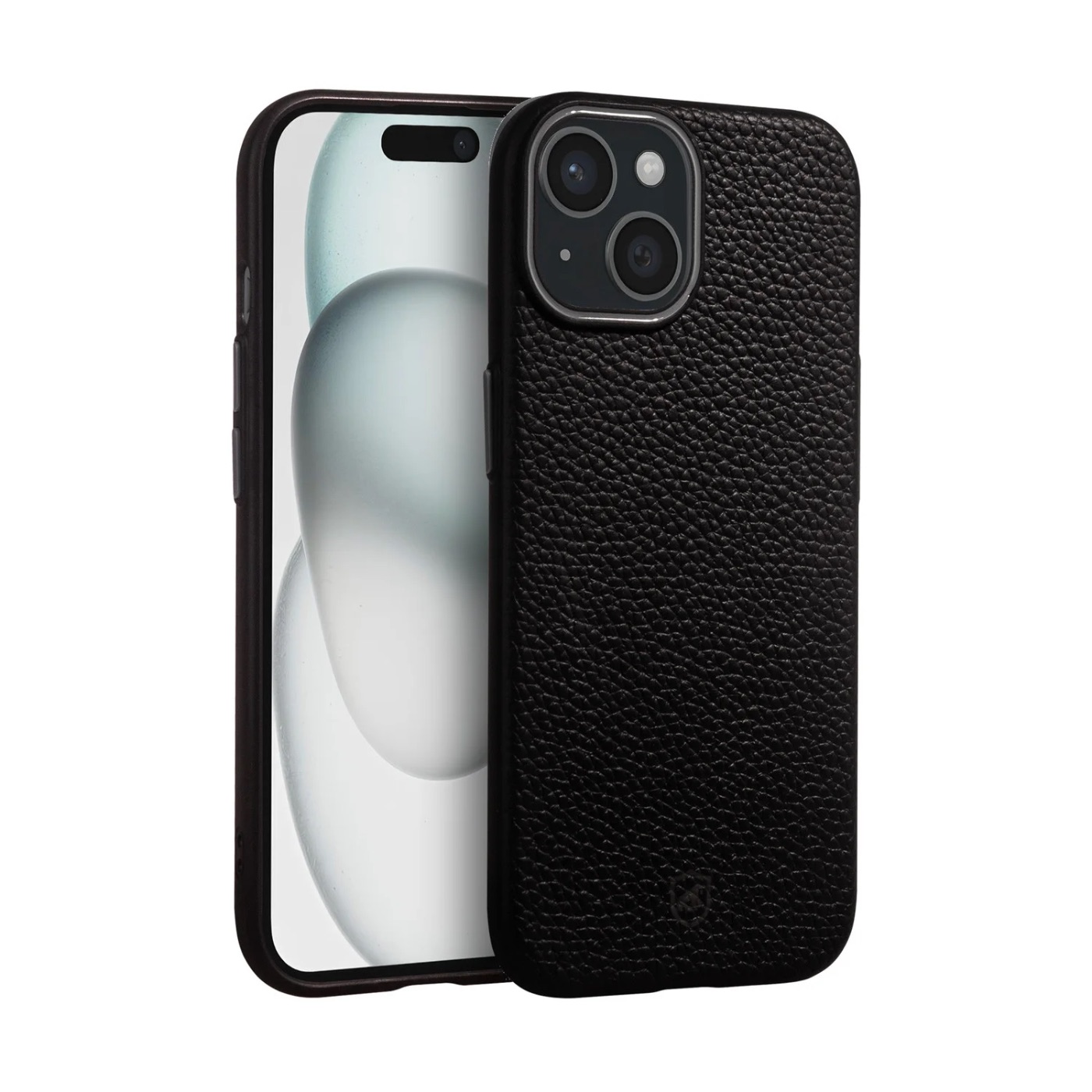 CAPA MAGSAFE TECH COURO PRETA IPHONE 15