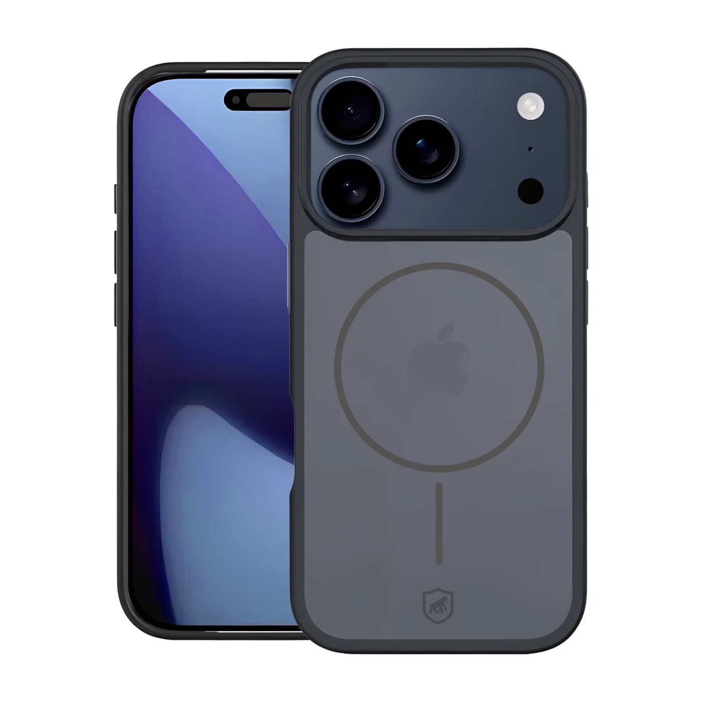 CAPA IPHONE 17 PRO MAX - MAGSAFE WAVE FUMÊ - PRETA