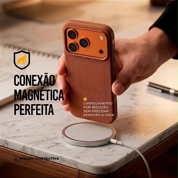 CAPA PARA IPHONE 17 PRO - WOOV - MARROM