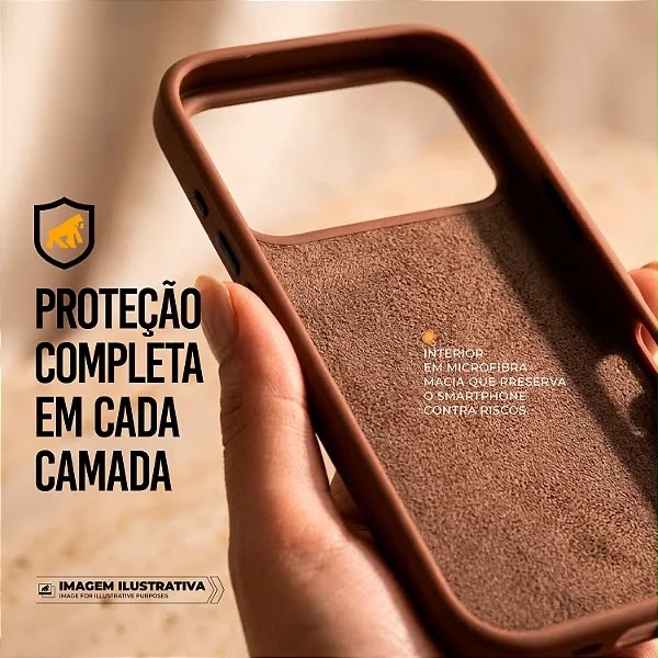 CAPA PARA IPHONE 17 PRO - WOOV - MARROM