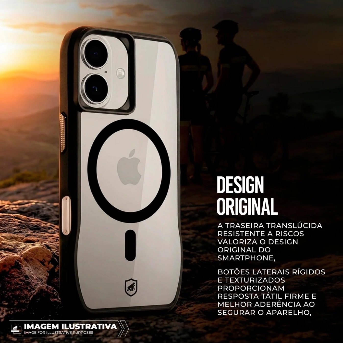 CAPA PHONE 17 - OCTACORE MAGSAFE - PRETA