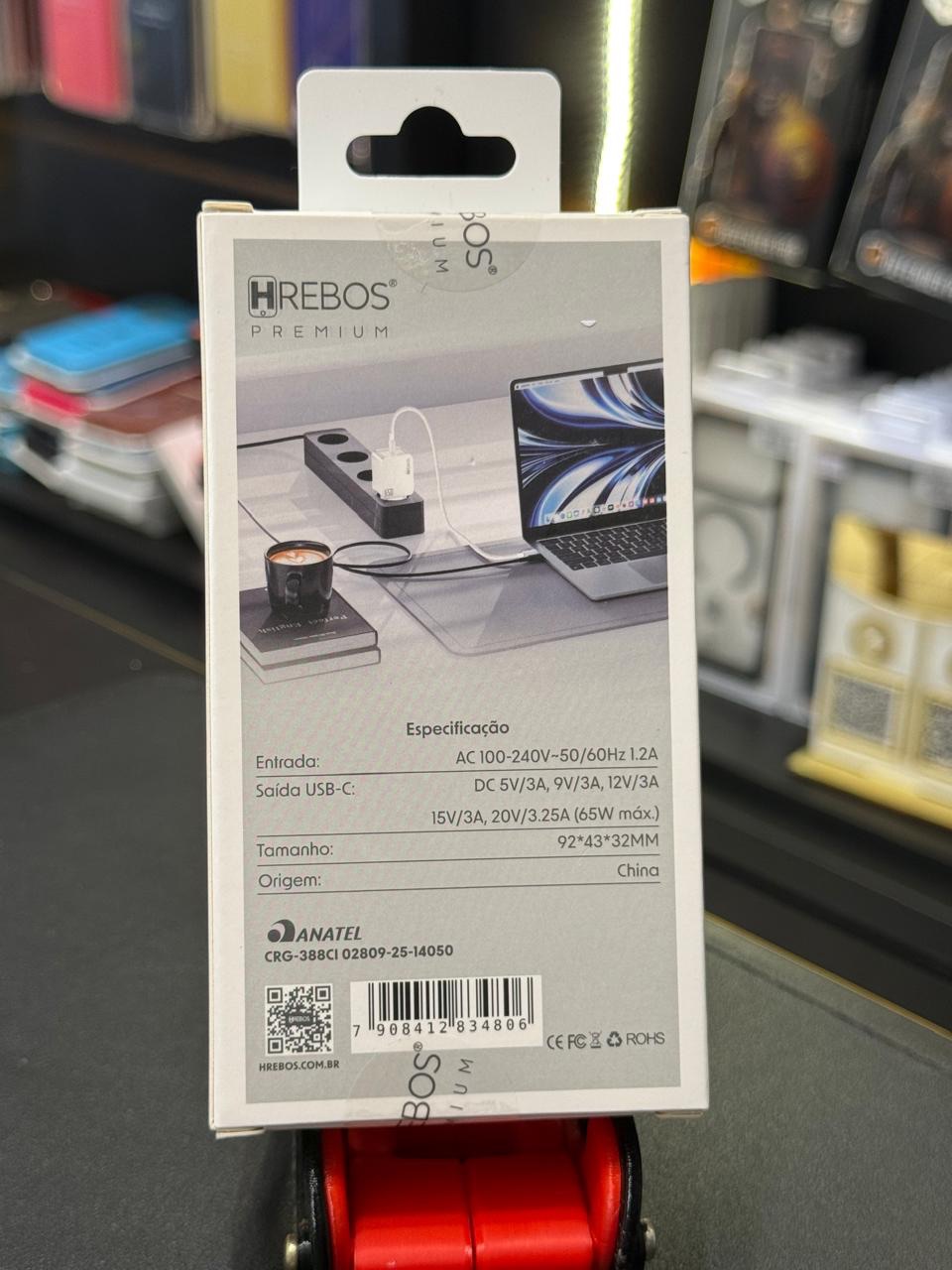 Carregador Blink Charge 65W - Branco- Cabo tipo C P/ Lightning