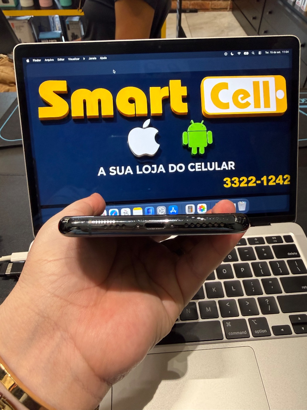 iPhone 11 Pro Max  256GB Verde - Bateria Trocada 📲