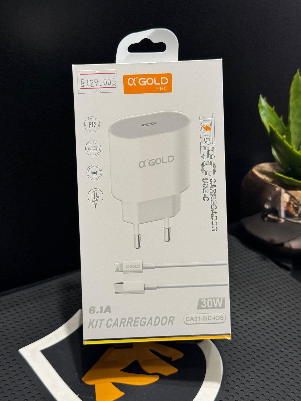 Kit Carregador USB C/Lightning