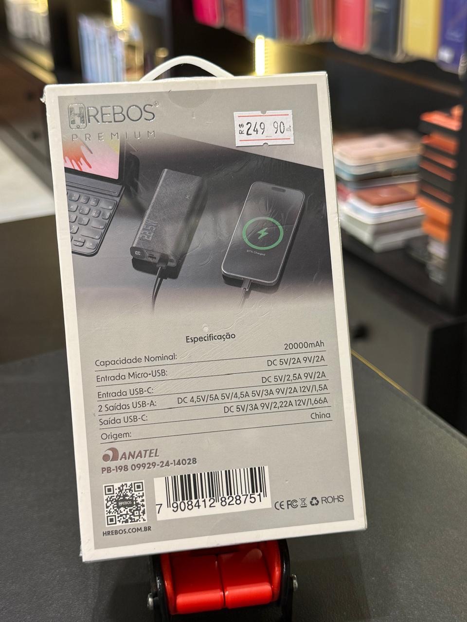 POWER BANK HREBOS 20000MAH