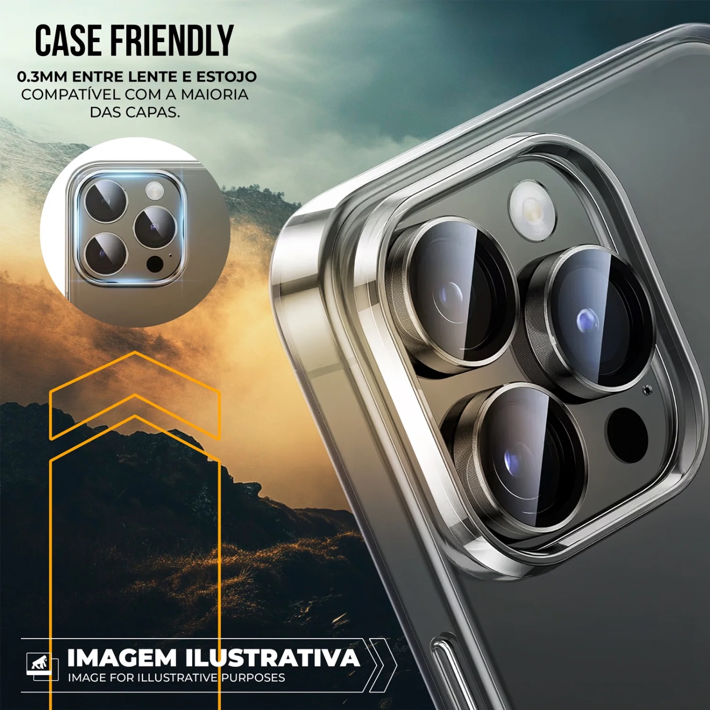 PROTETOR DE LENTE  IPHONE 16 / 16 PLUS- SURVIVOR - TRANSPARENTE COM MOLDE APLICADOR
