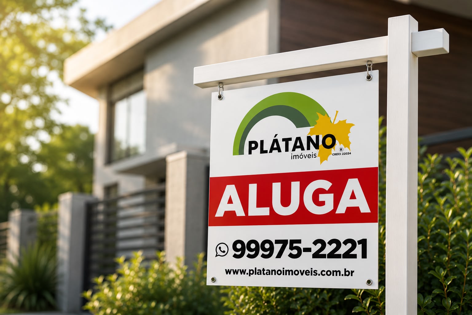 As placas da Plátano Imóveis estão por toda Ivoti. E isso não é por acaso