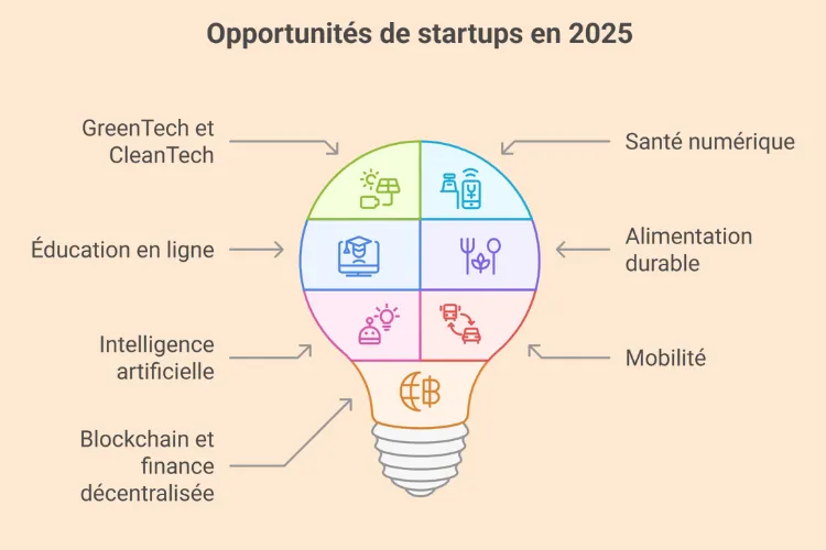 Les startups à lancer