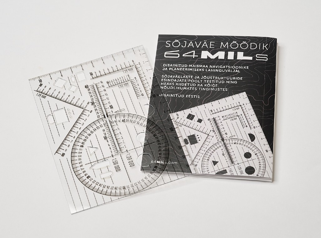 64MILs military protractor