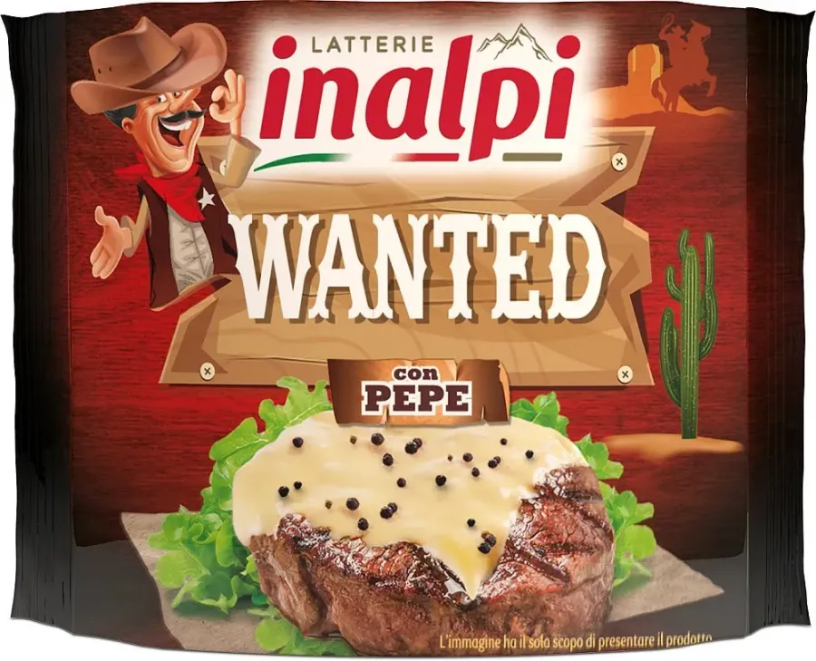 Inalpi melted cheese slices with pepper 150g