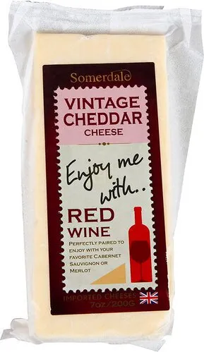 Enjoy Me With Red Wine vintage cheddar 200g