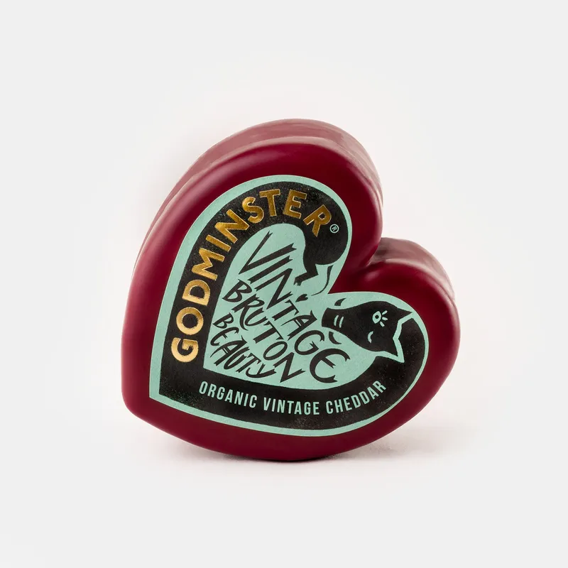 Godminster cheddar (heart) in wax 150 g