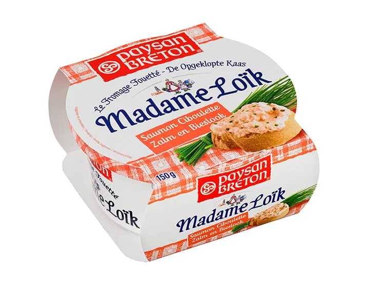 Madame Loik Whipped Cream Cheese with Salmon/Chives 150 g