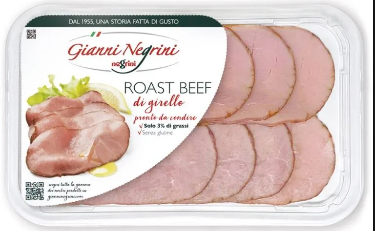 G. Negrini sliced roast beef 80g