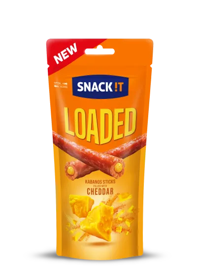 Snack !T kabanossi pulgad cheddar juustu täidisega 95 g