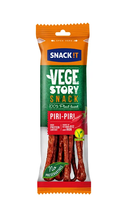 Snack !T plant-based snack with piri-piri flavor, 90g