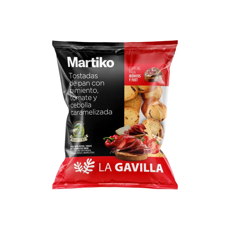 Martiko röstsai tomati-paprika ja karamelliseeritud sibulaga 80 g