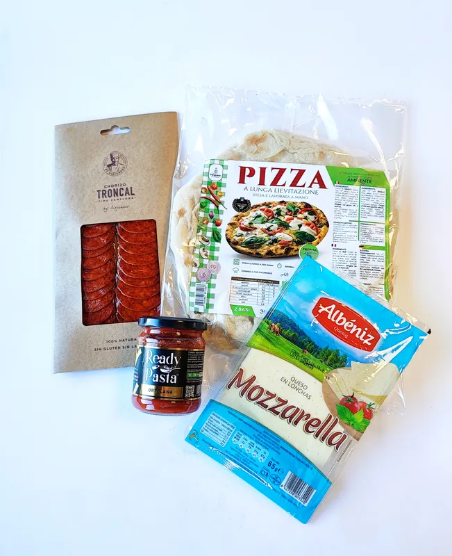 Pitsa komplekt – Chorizo & Köögiviljakaste