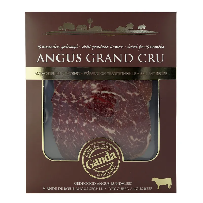 Ganda Angus Grand Cru veiseliha 9 kuud laagerdunud 60 g viilutatud