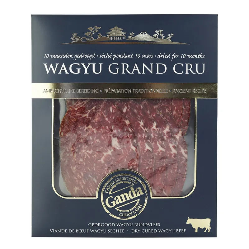 Ganda Wagyu Grand Cru veiseliha 10 kuud laagerdunud 60 g viilutatud