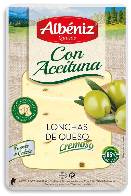 Albeniz cheese with olives, sliced ​​60 g