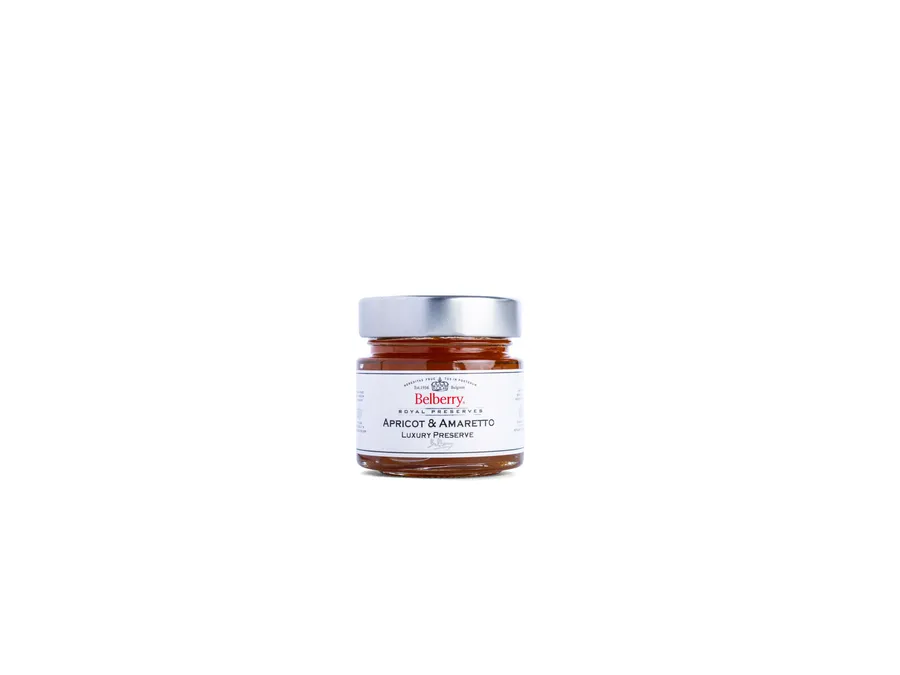 Belberry Lux apricot and amaretto jam 130 g
