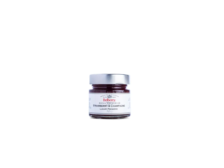 Belberry Lux strawberry and champagne jam 130 g