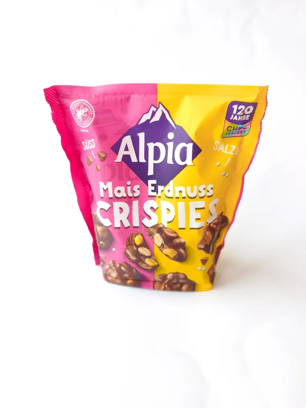 Alpia Chocolate-Covered Corn & Peanut Snacks – 130 g