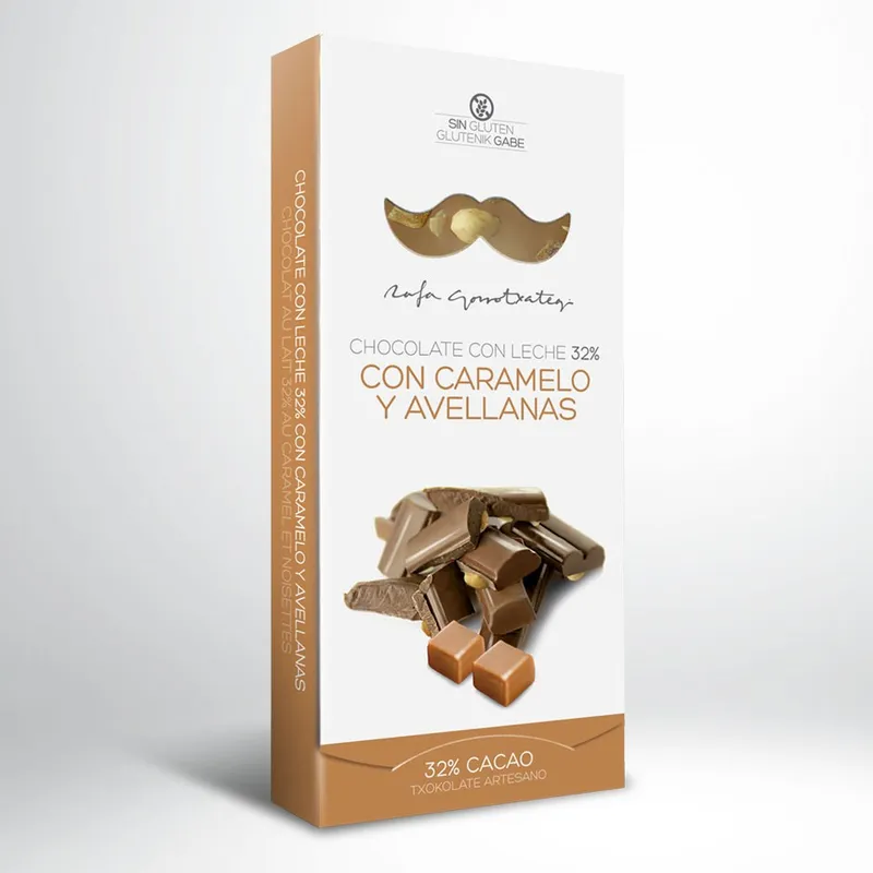 Piimašokolaad karamelli ja sarapuupähklitega 100 g