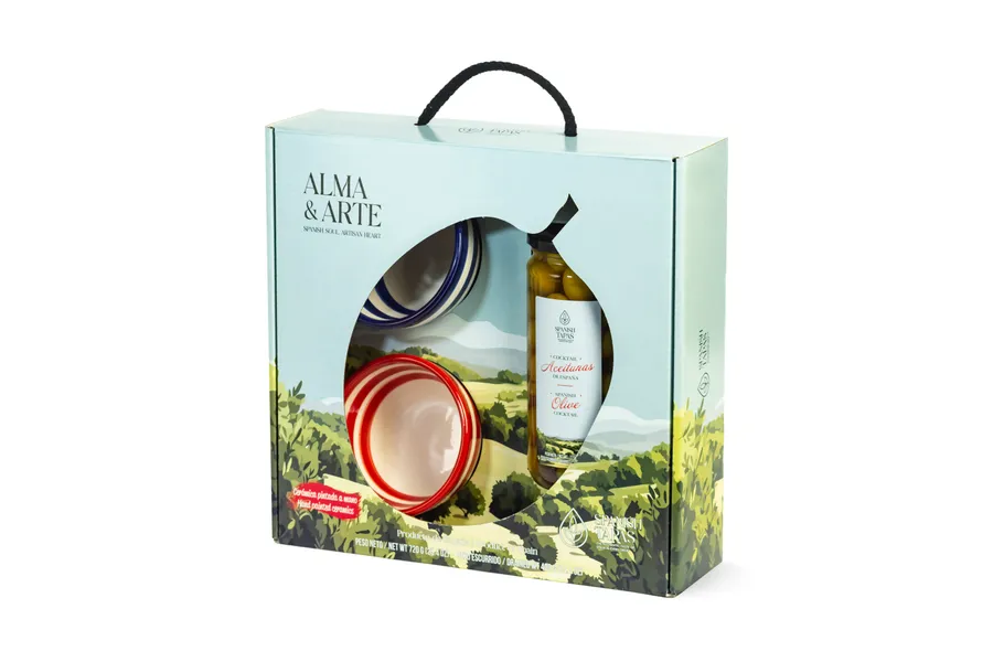 Kit Carmona (2 keraamilist kaussi + 1 purk oliivide segu) 720 g