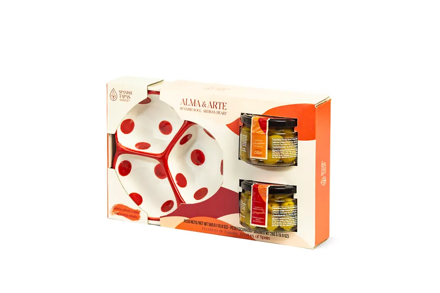 Kit Ronda (1 keraamiline kauss + 2 purki erinevaid oliive) 560 g