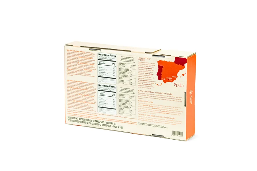 Kit Ronda (1 keraamiline kauss + 2 purki erinevaid oliive) 560 g