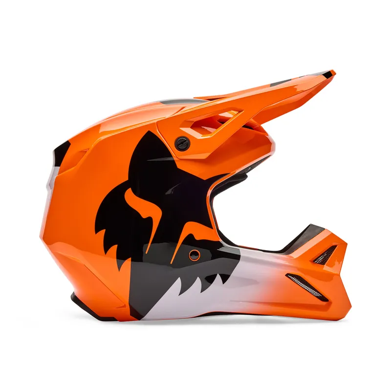 Fox V1 Shield kiiver oranž