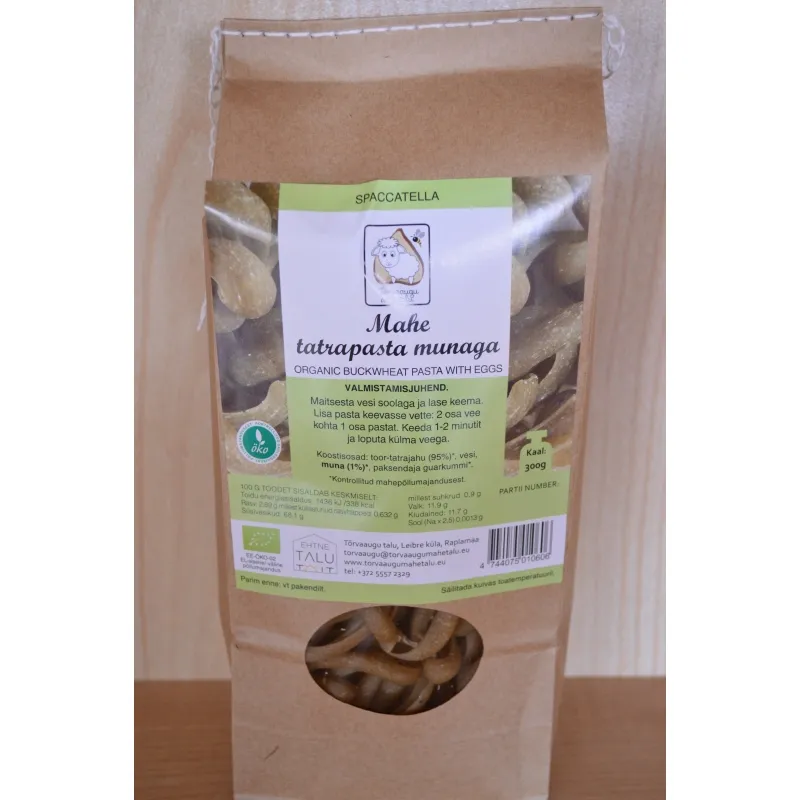 Organic buckwheat pasta with egg SPACCATELLA 300g