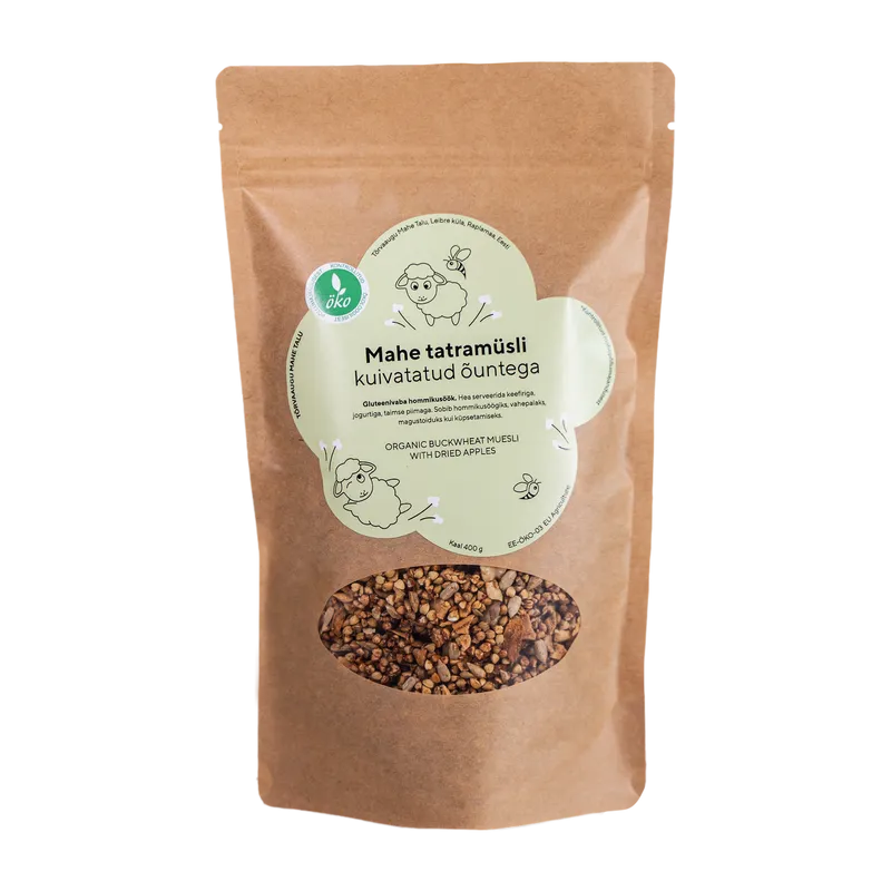 Organic buckwheat muesli with dried apples 400g