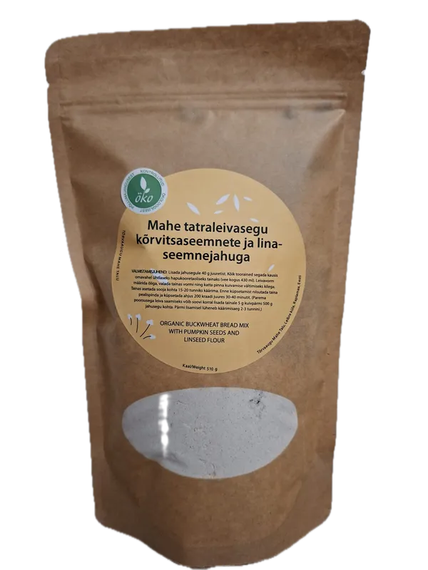 Luomu tattarihapanjuurileipäseos kurpitsan- ja pellavansiemenillä 470g