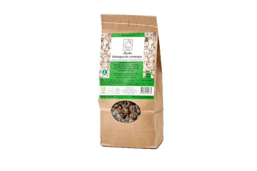 Luomu tattaripasta kananmunalla CONCHIGLIETTE 300 g