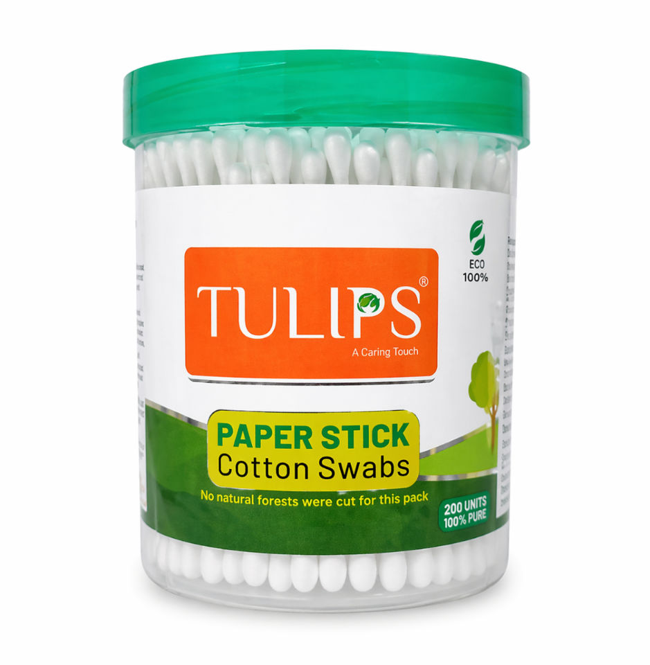Tulips Cotton Swabs