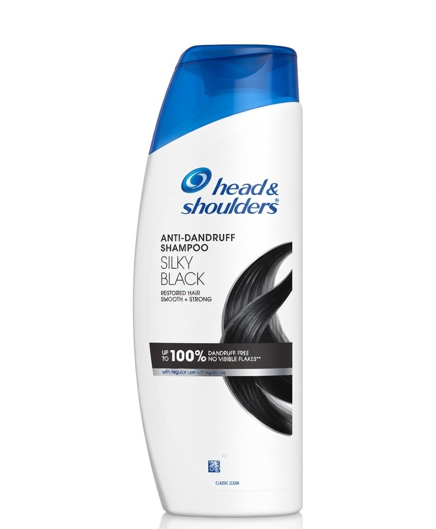 HEAD $ SHOULDERS SILKY BLACK 180ML