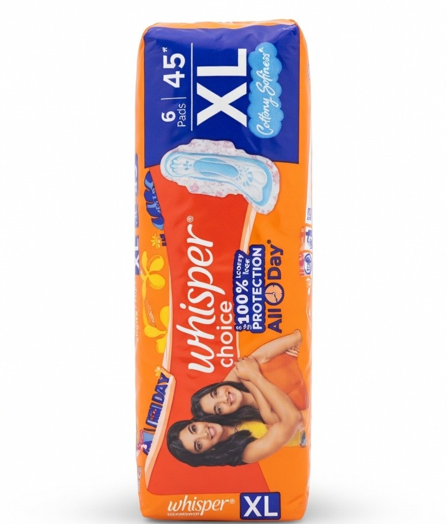 WHISPER CHOICE  XL COTTONY SOFTNESS